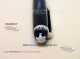 Perfect Replica Montblanc Meisterstuck Stainless Steel Clip Black Cap Black Rollerball Pen (5)_th.jpg